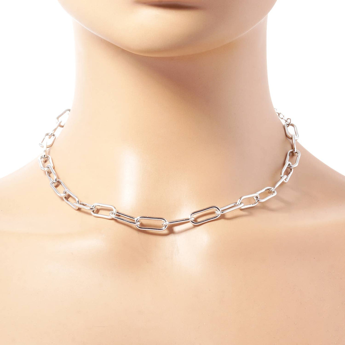 Handcrafted Paperclip Link Chain Necklace