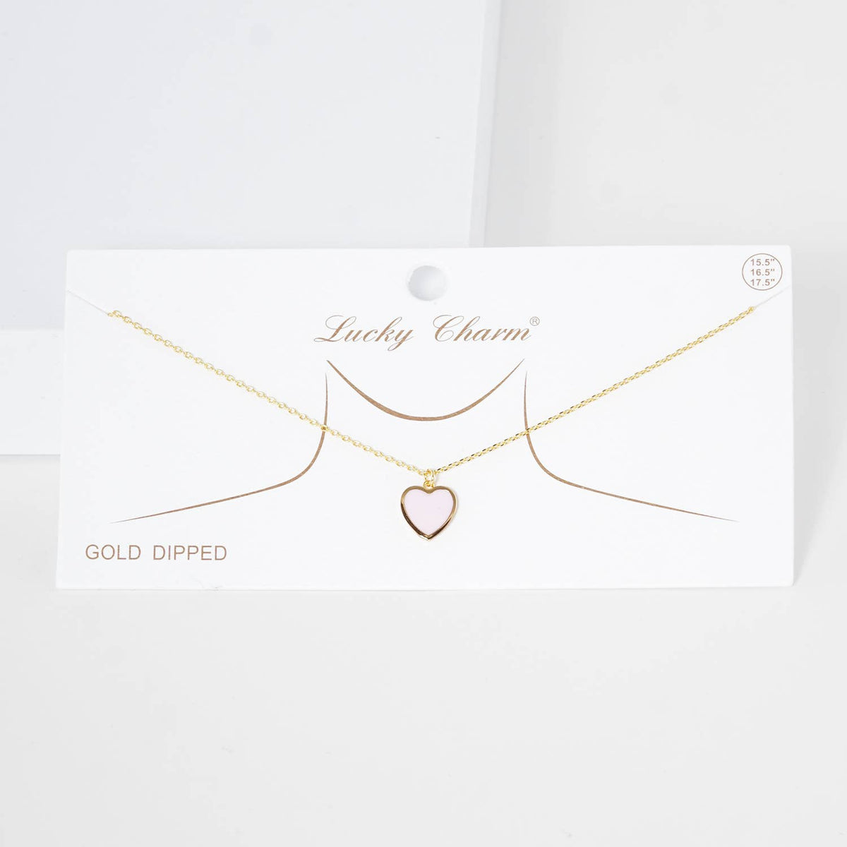 Gold Plated Multicolor Heart Necklace