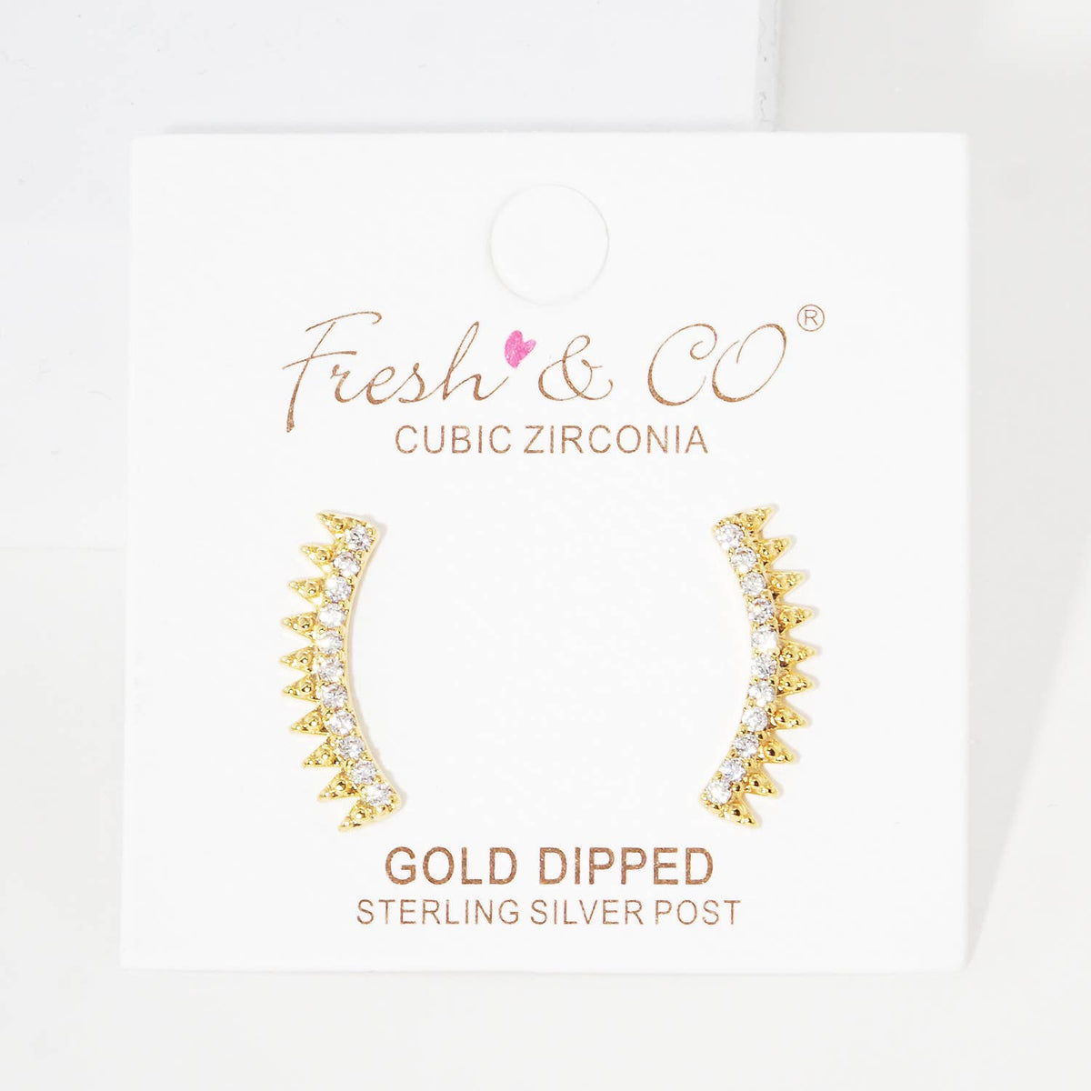 Cubic Zirconia Ear Crawlers