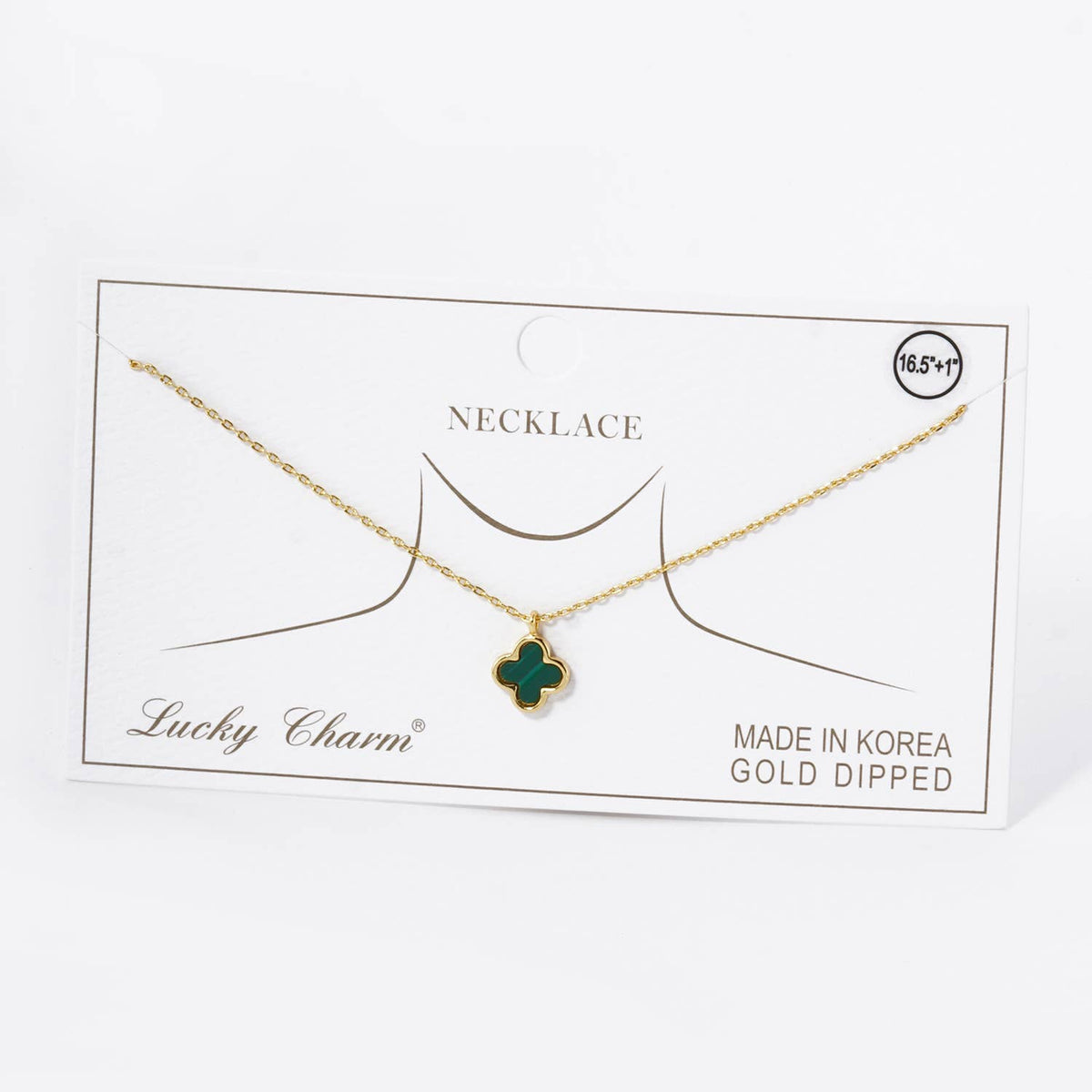 Lucky Clover Mini Pendant Necklace