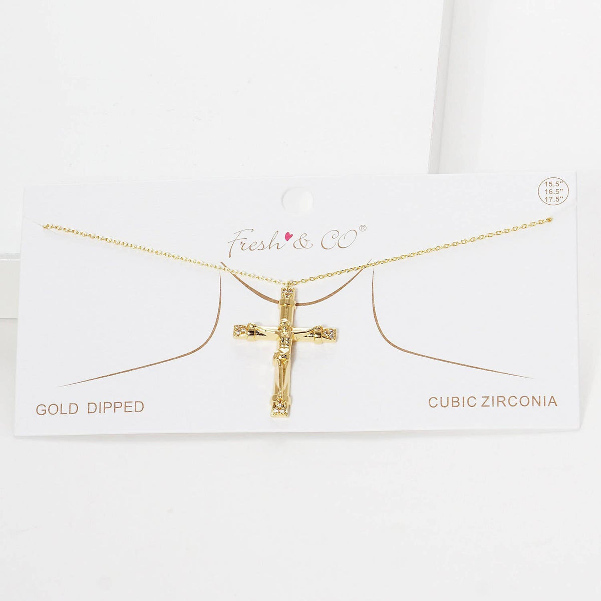 Gold Plated Crucifix Necklace