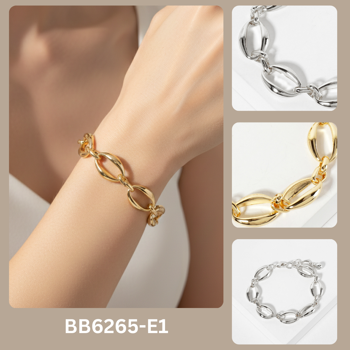 Minimalist Oval Link Chain Bracelet