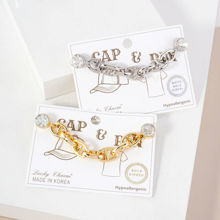 Hypoallergenic Mariner Link Cap & Apparel Pin Chain