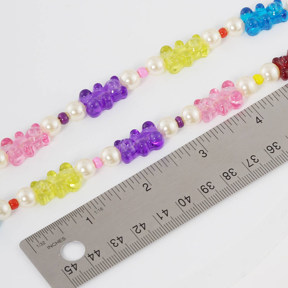 Gummy Bear Necklace Colorful Resin Crazy Aesthetic