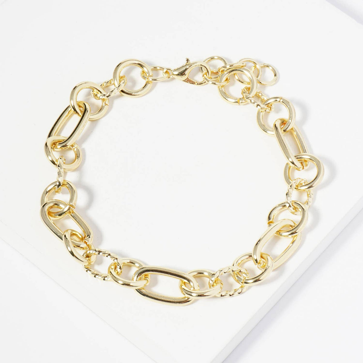 18K Gold Dipped Link Chain Bracelet