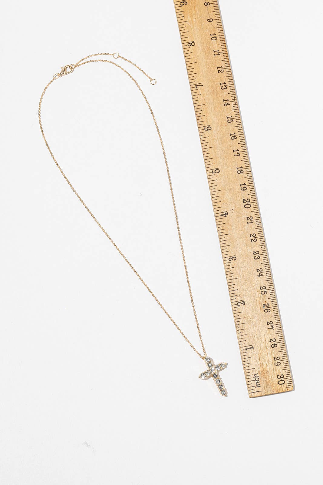 Bubble Cross Pendant Necklace – Large Round-Crystal Cross,