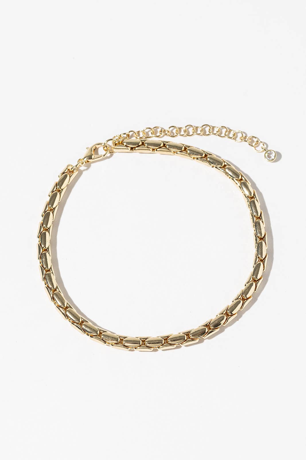 Hypoallergenic 18K Gold & Silver Dipped Dainty Bean Chain An