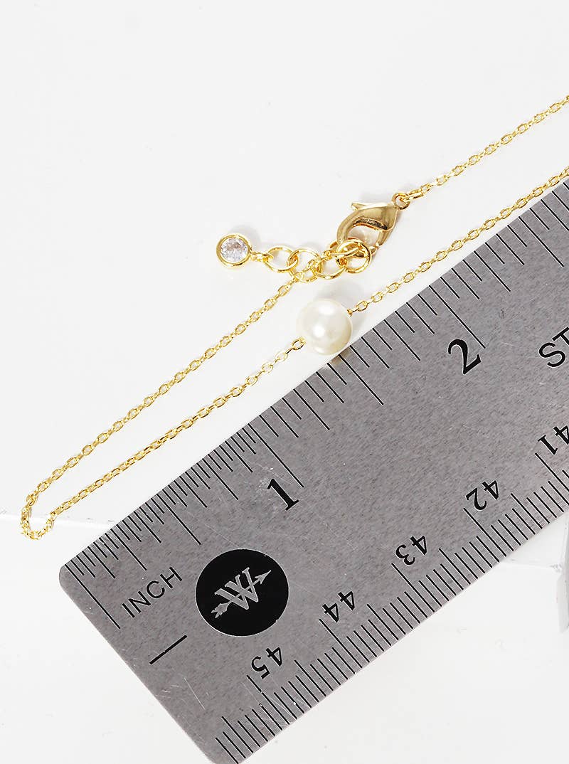 Minimalist Pearl Chain Bracelet