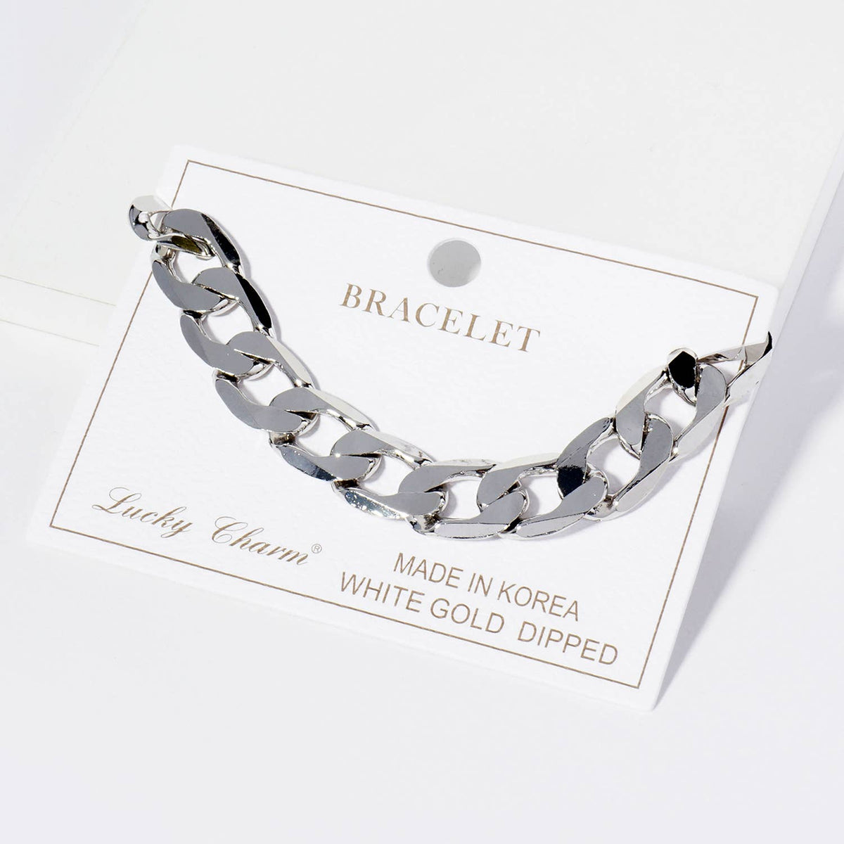 18K Gold Dipped 15mm Cuban Chain Bracelet