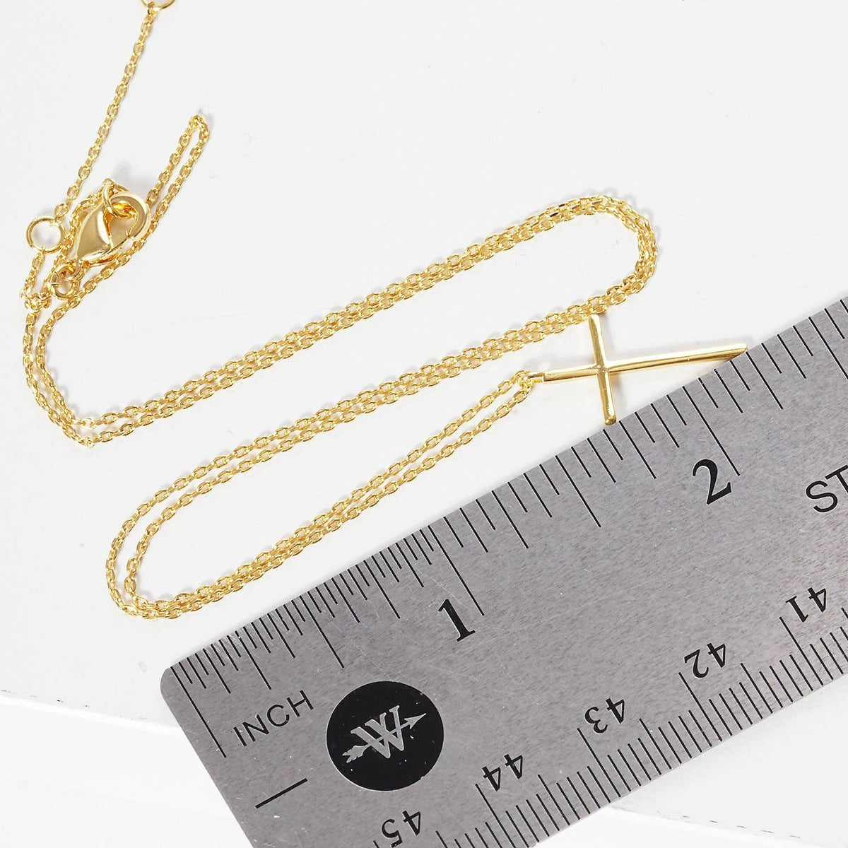 Gold Christian Cross Necklace