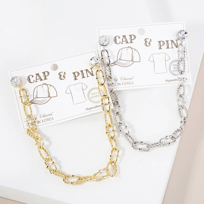 Versatile "Cap & Pin" Layered Chain Accessory