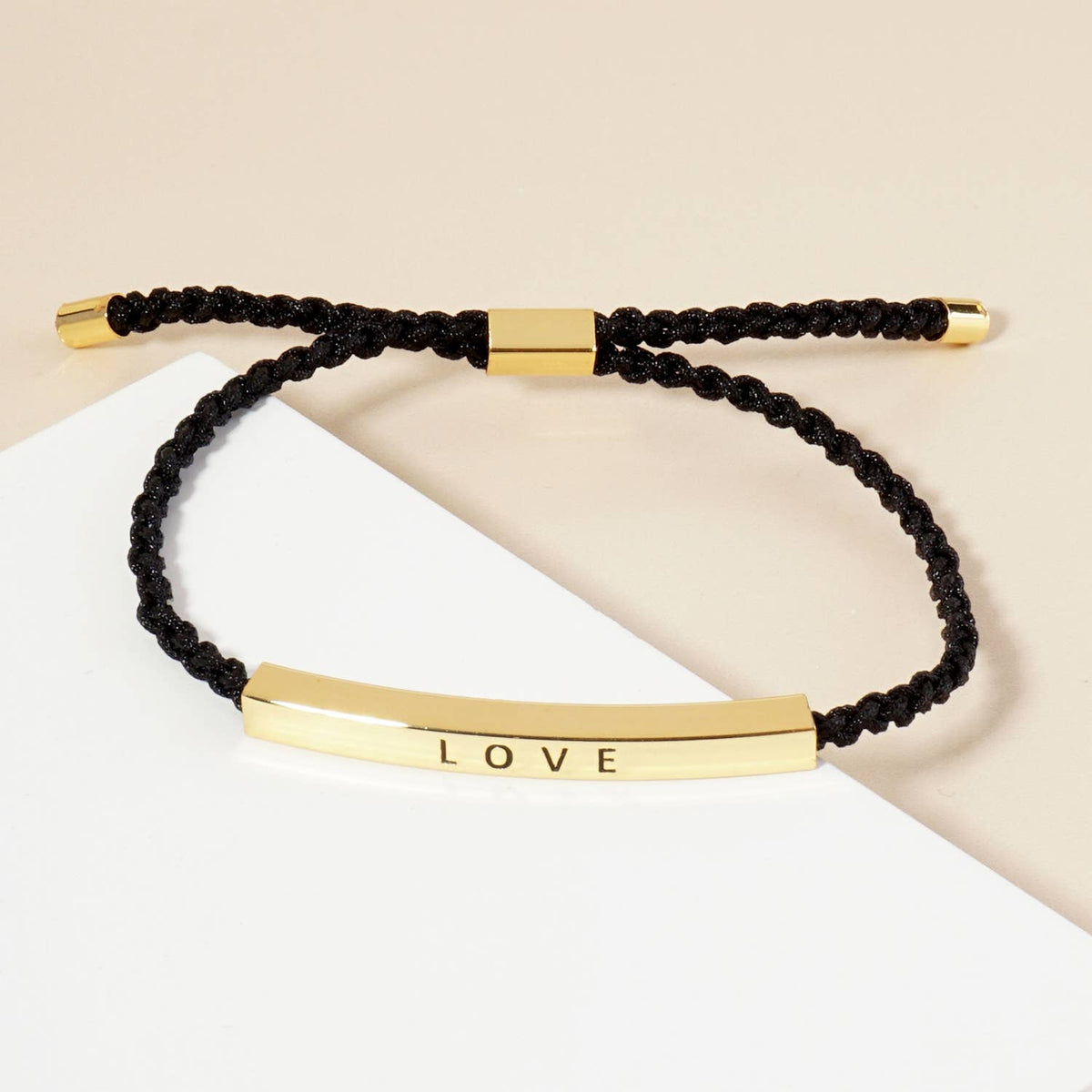 Inspirational Messages "Love" Tube Bar Bracelet