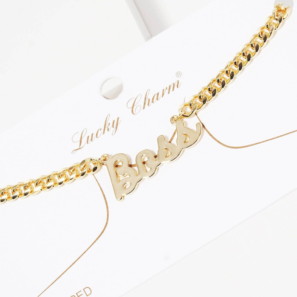 Gold Plated Cuban Link BOSS Necklace