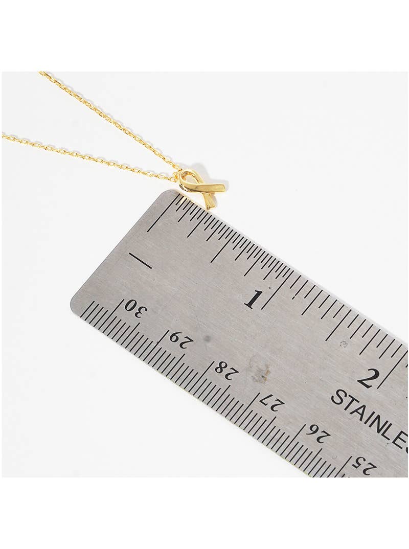 Awareness Ribbon Pendant Necklace