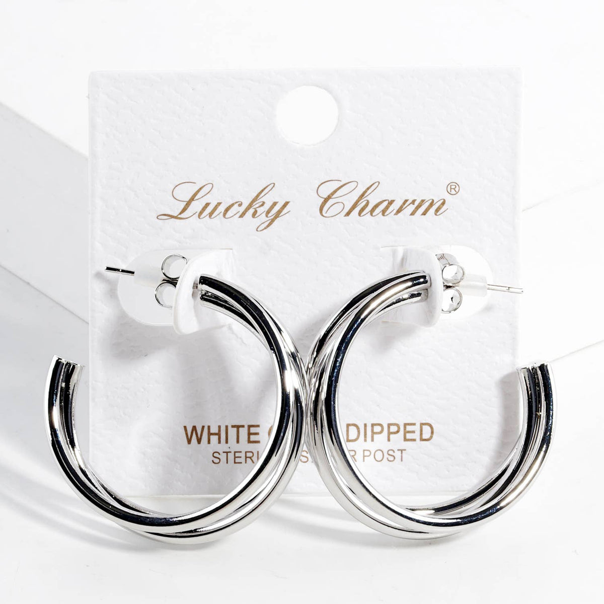 Triple Layered Geometric Hoop Earrings