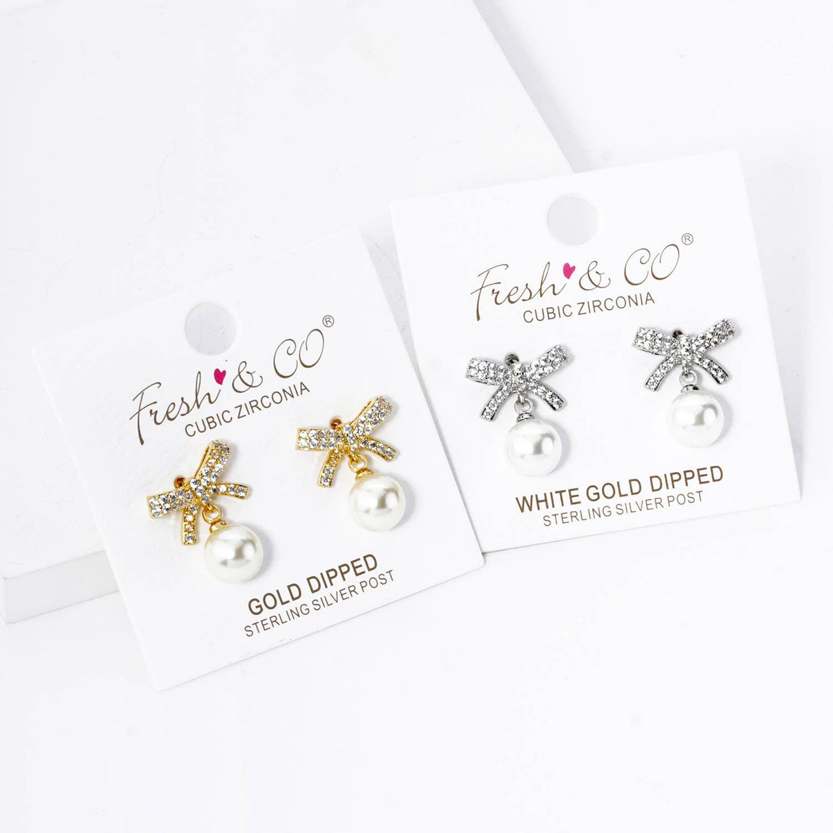 18K Gold Dipped 7mm Pearl Drop Micro Pave Set Cubic Zirconia