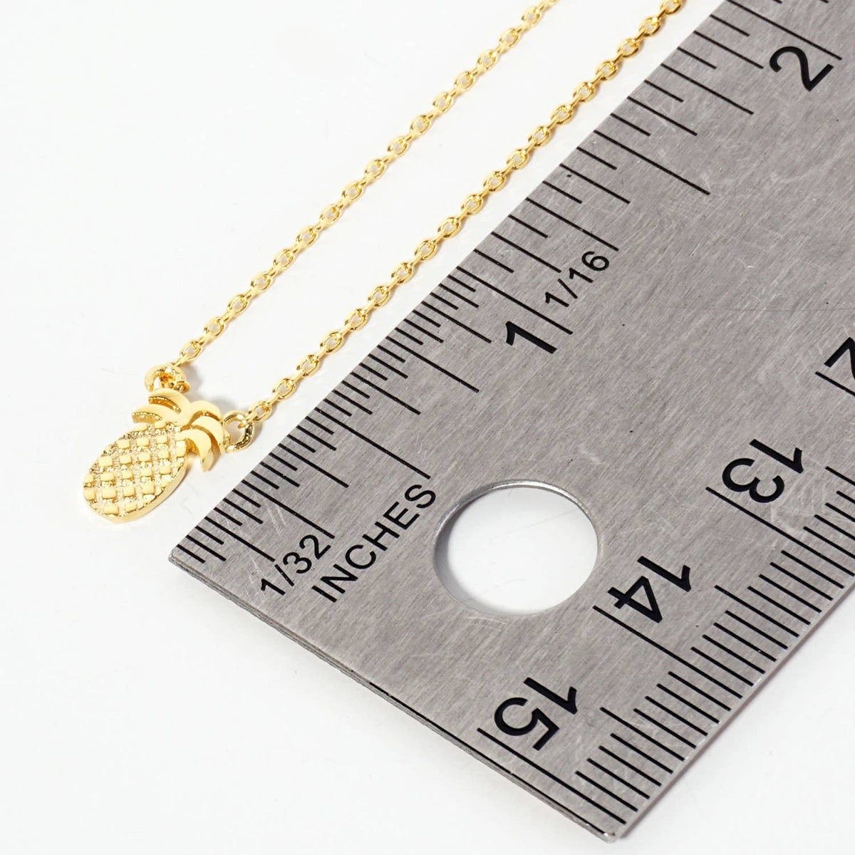Minimalist Dainty Pineapple Charm Necklace