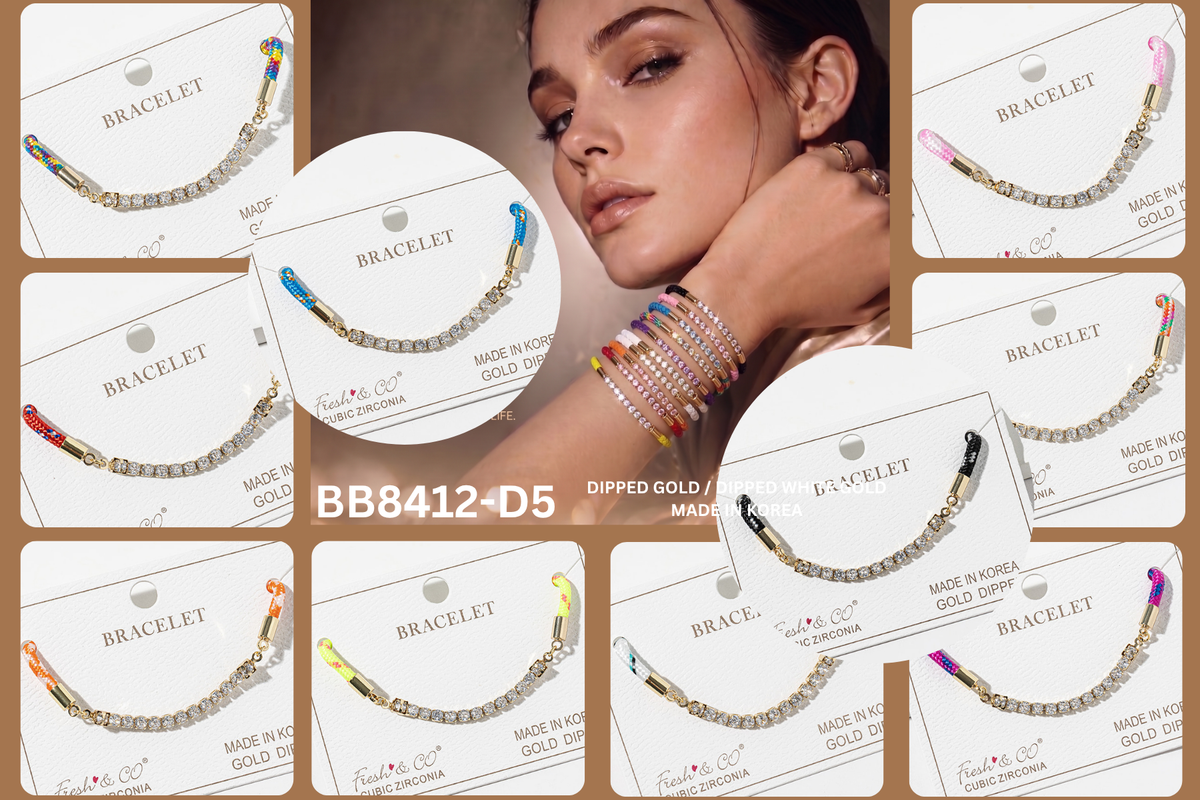 Tennis & Cord Hybrid Bracelet