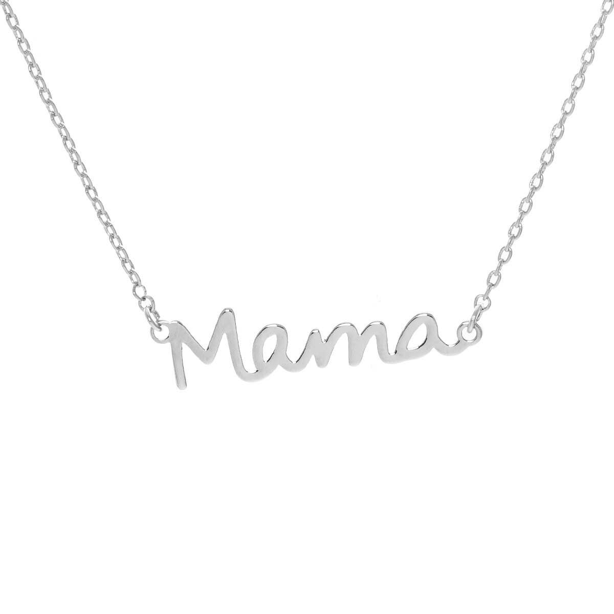 Gold Plated Bold Mama Letter Necklace