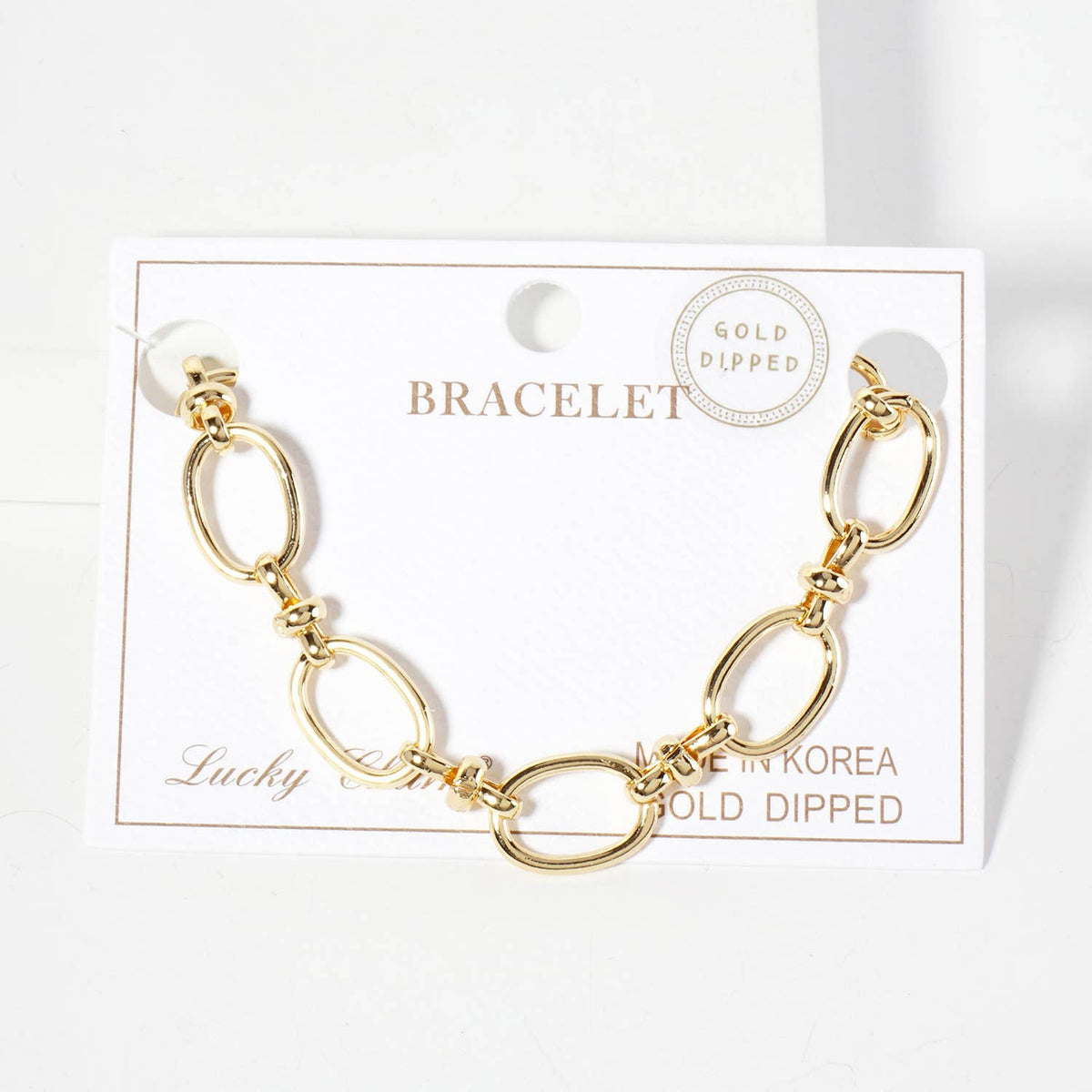 Minimalist Oval Link Chain Bracelet