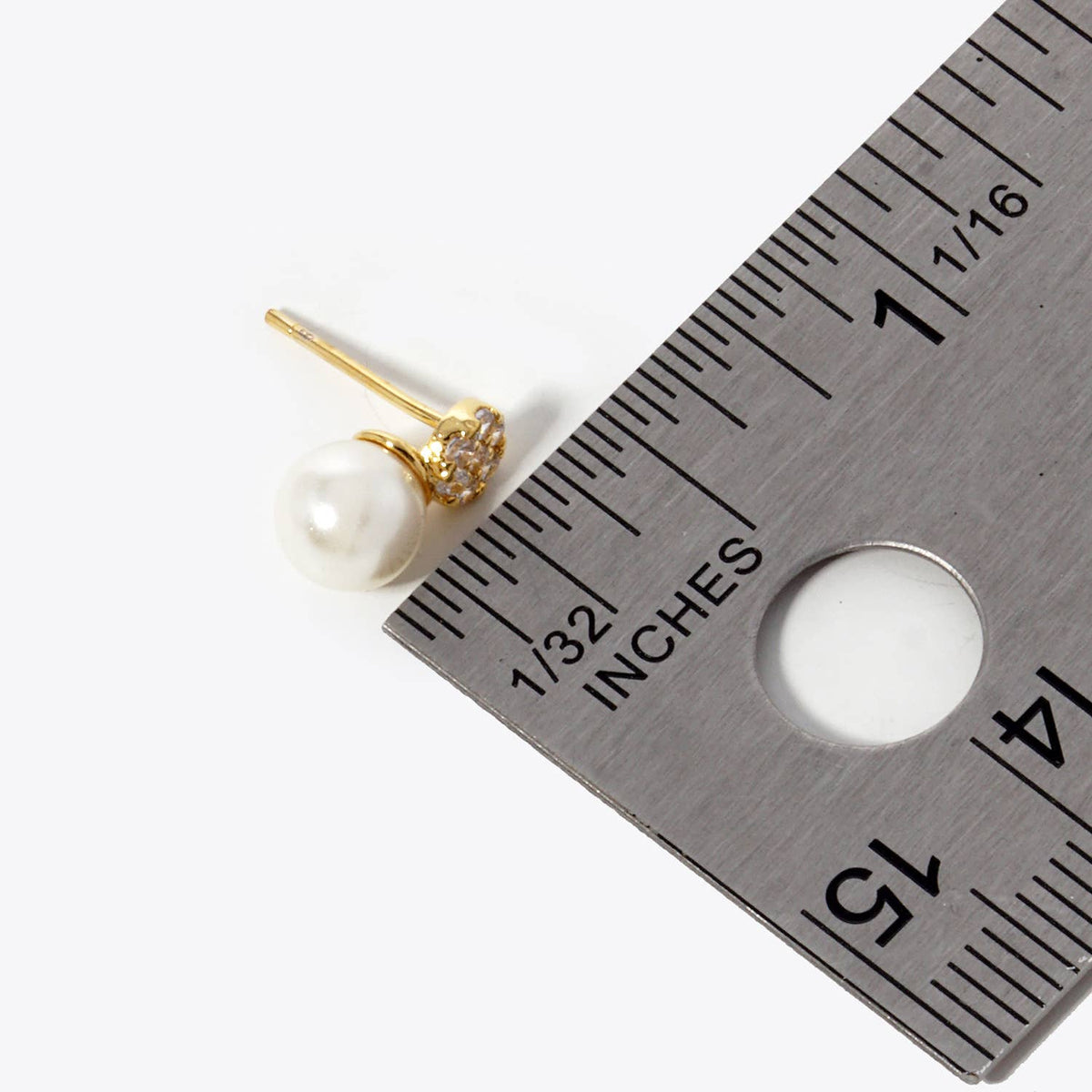 Gold Dipped Freshwater Pearl Studs