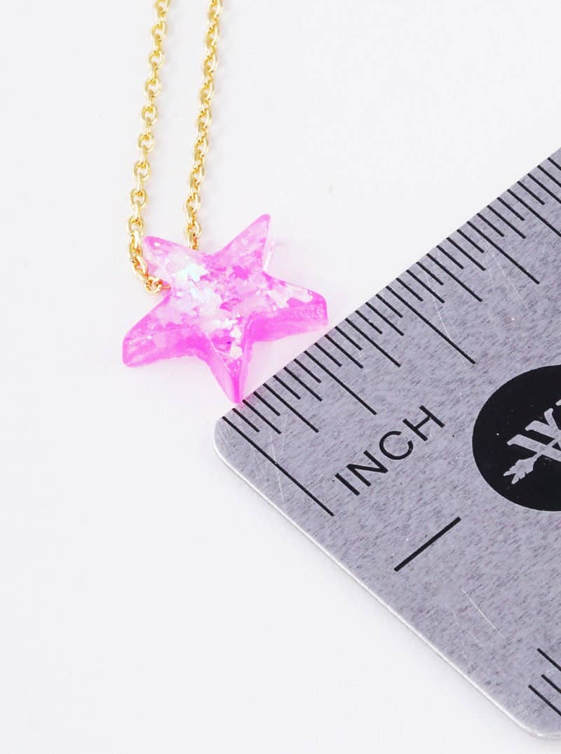 Gold Plated Opal Star Necklace