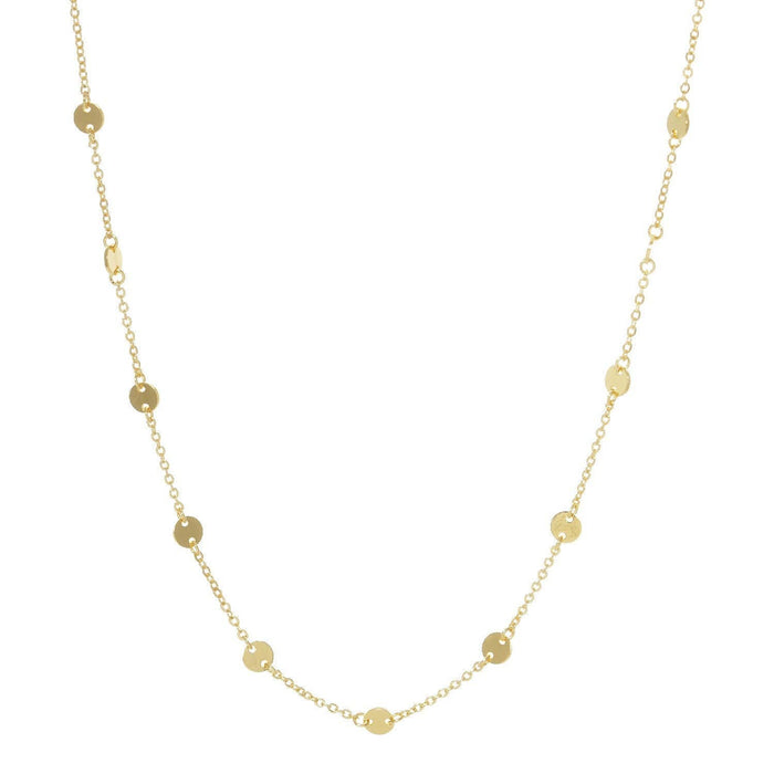 Gold Plated Floating Dot Necklace