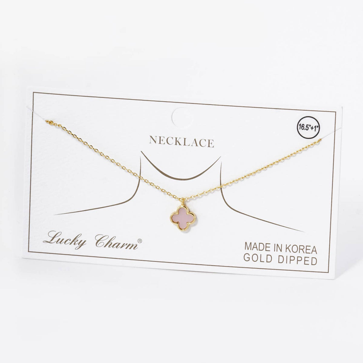 Lucky Clover Mini Pendant Necklace