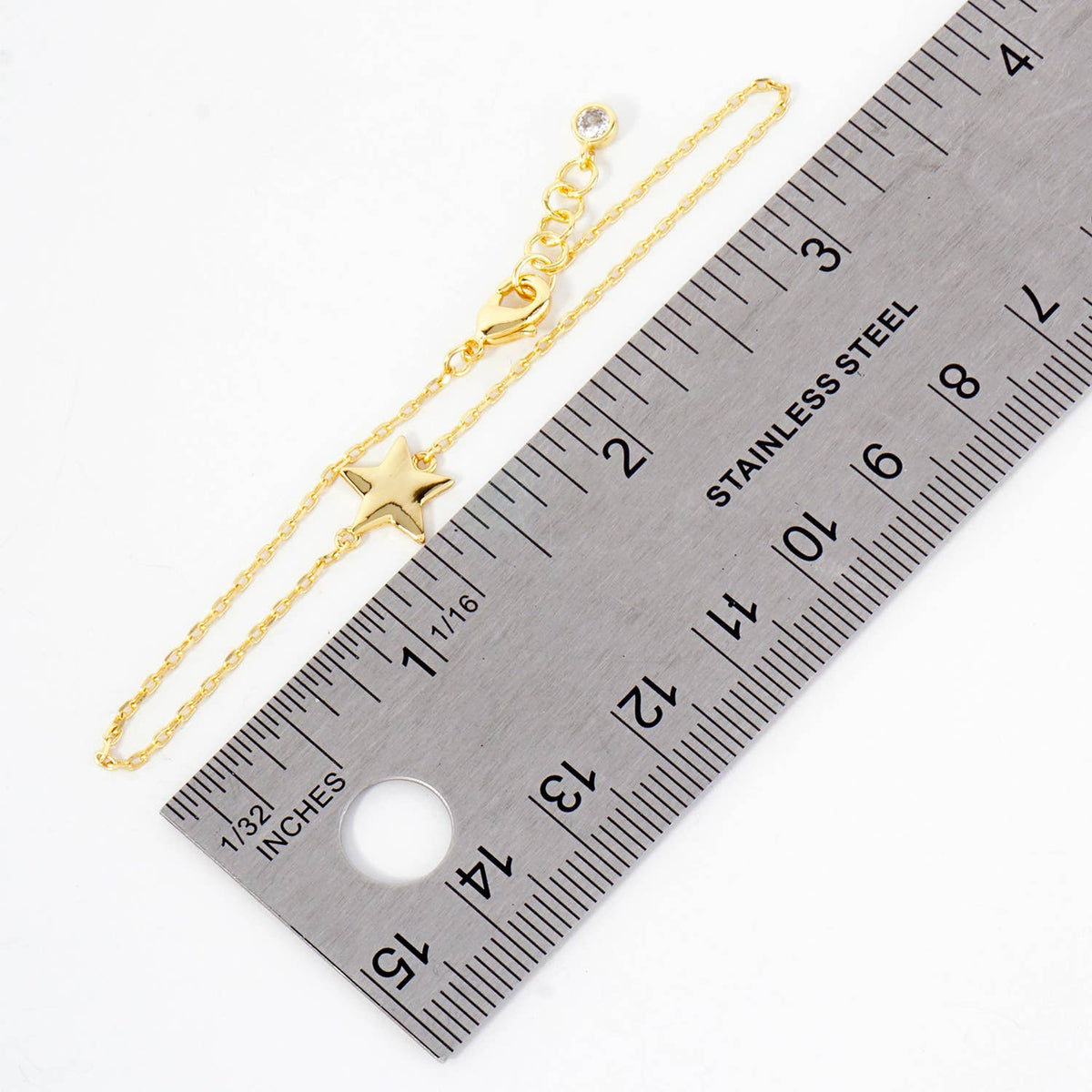 Celestial-Theme 10mm Star Chain Bracelet