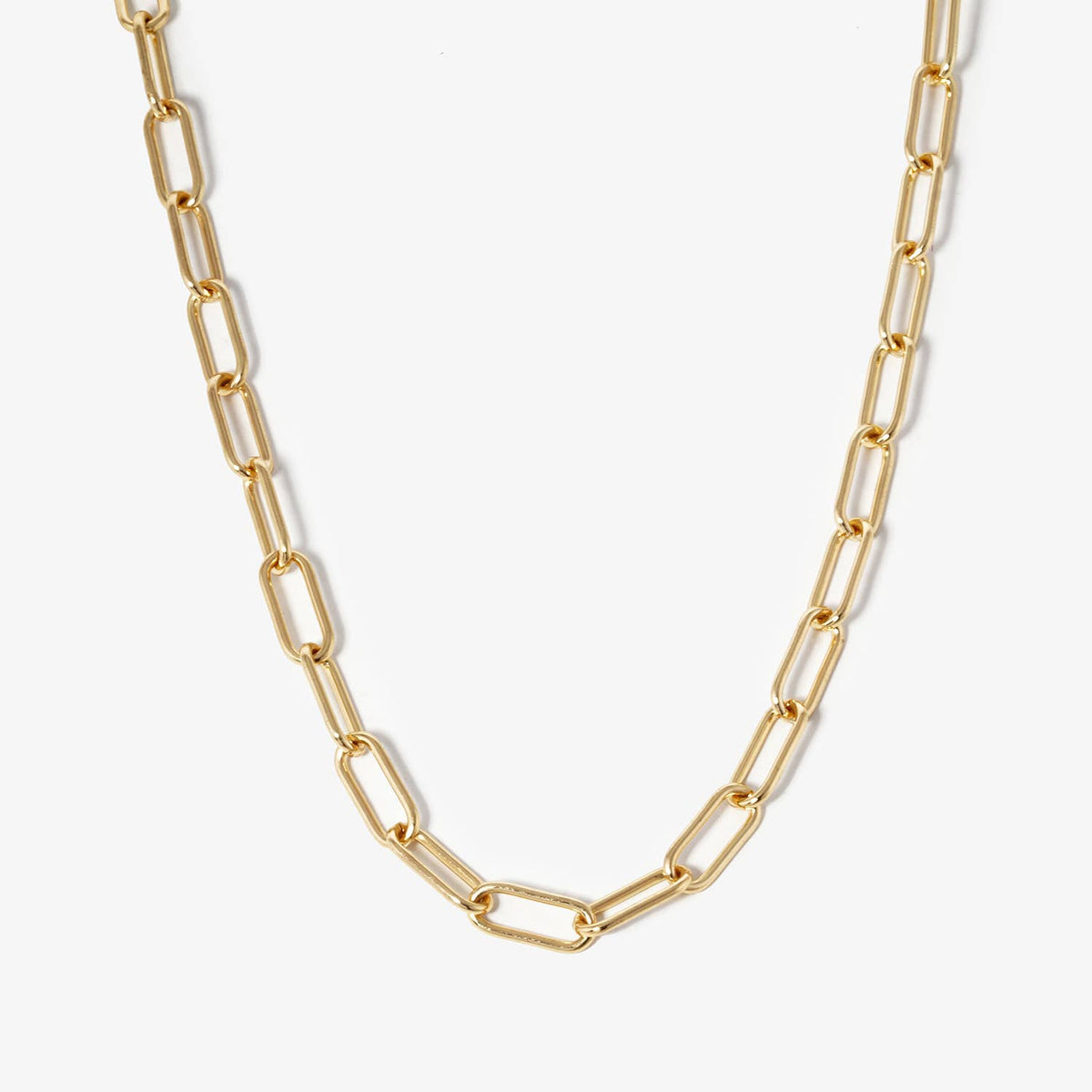 Handcrafted Paperclip Link Chain Necklace