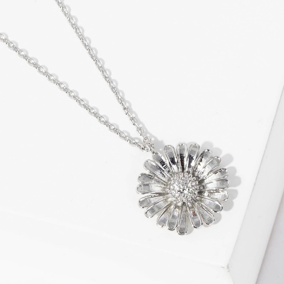 Gold Plated Sunflower Necklace