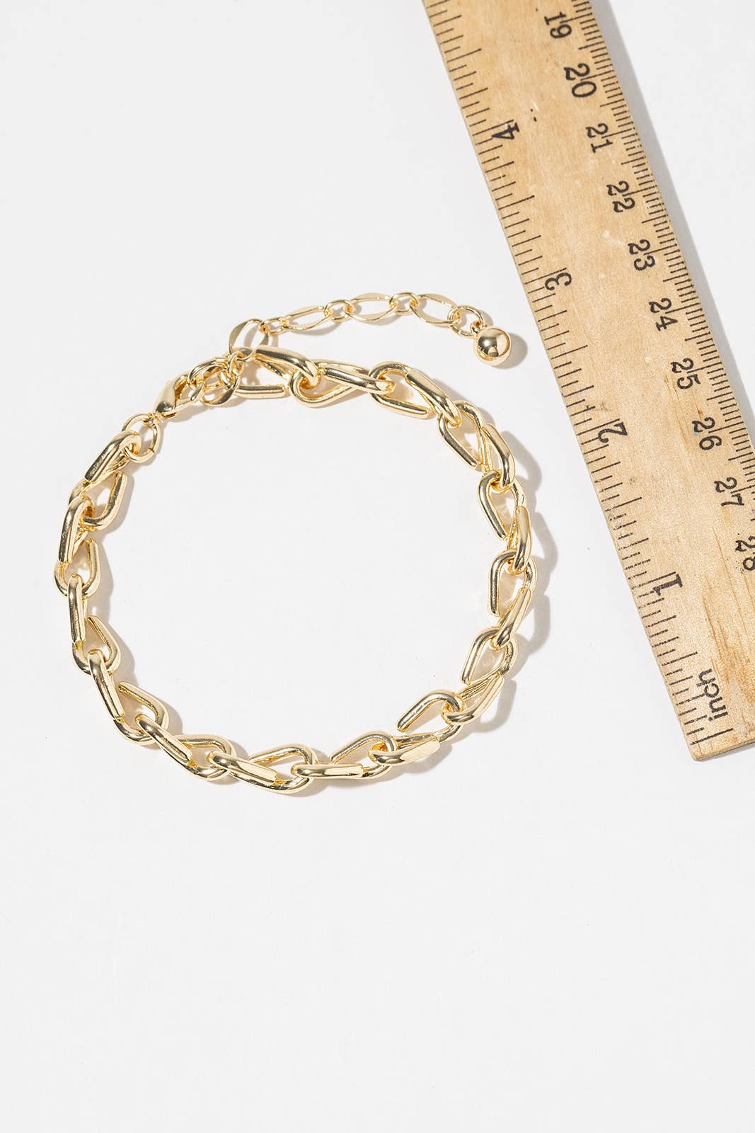 Chunky Twisted Link Chain Anklet - Gold & Silver Dipped
