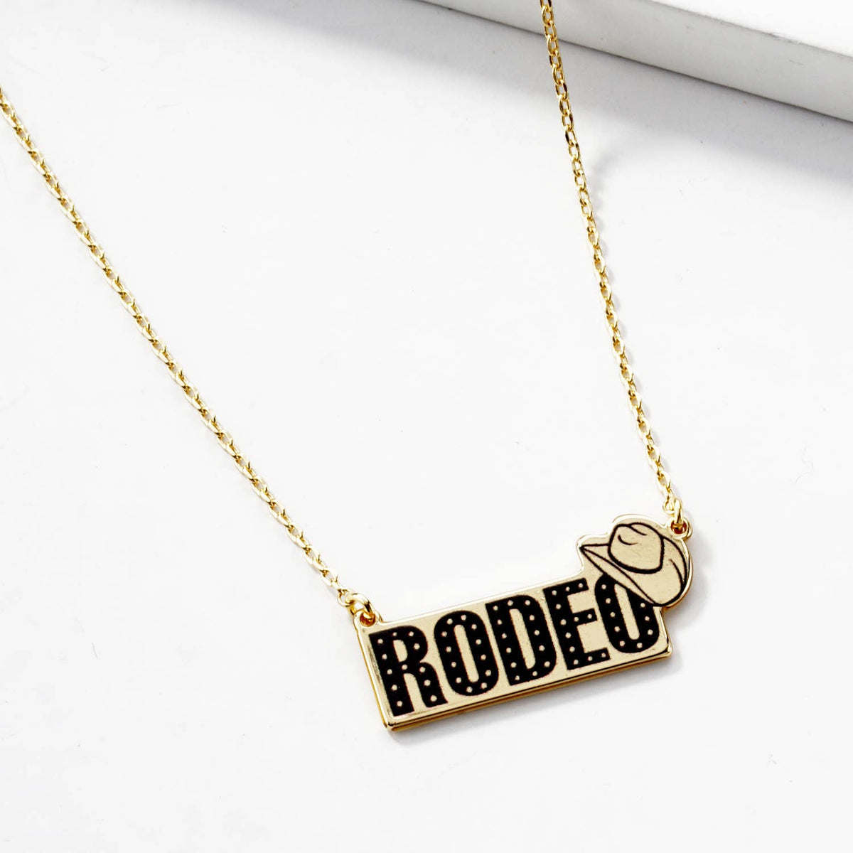 Rodeo Western Bar Pendant Necklace