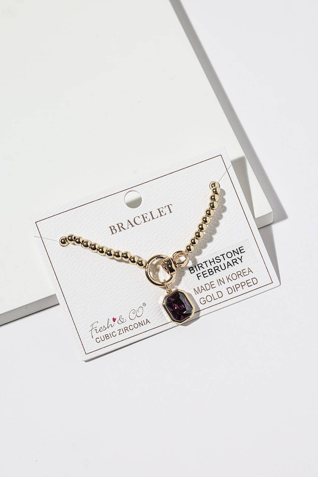 Elegant Birthstone Charm Bracelet