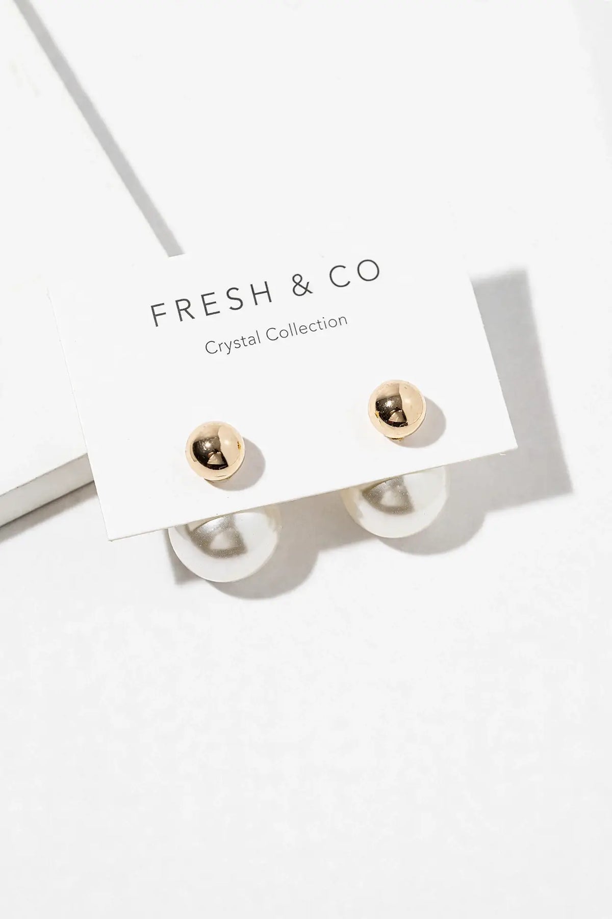 Double-Sided Pearl Stud Earrings – Pearl Ball Jacket