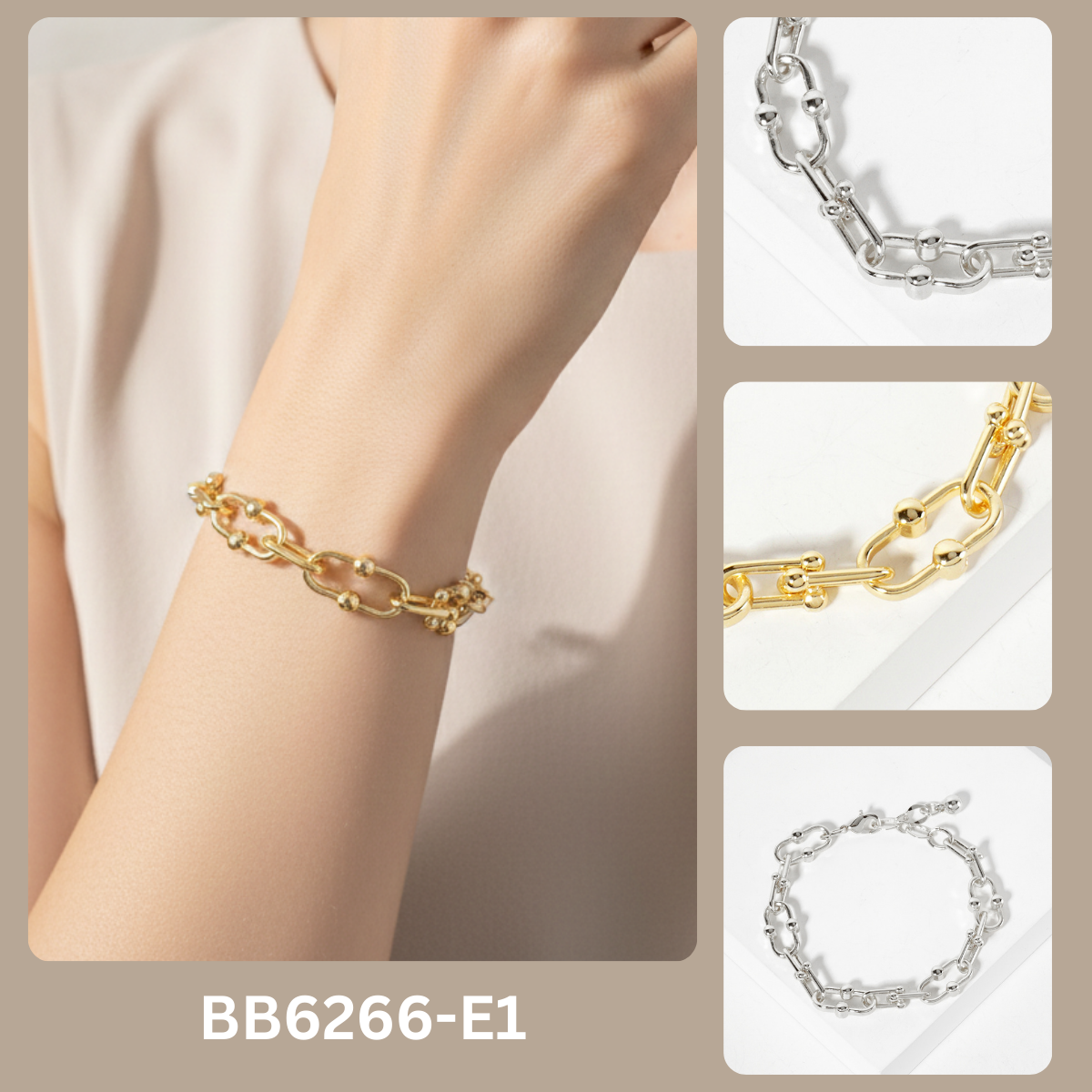 U-Link Ball Chain Bracelet