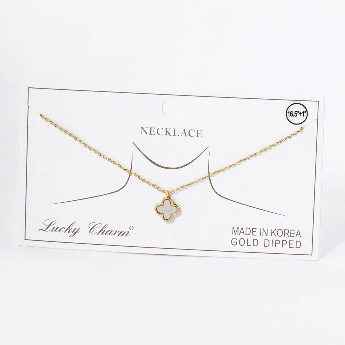 Lucky Clover Mini Pendant Necklace