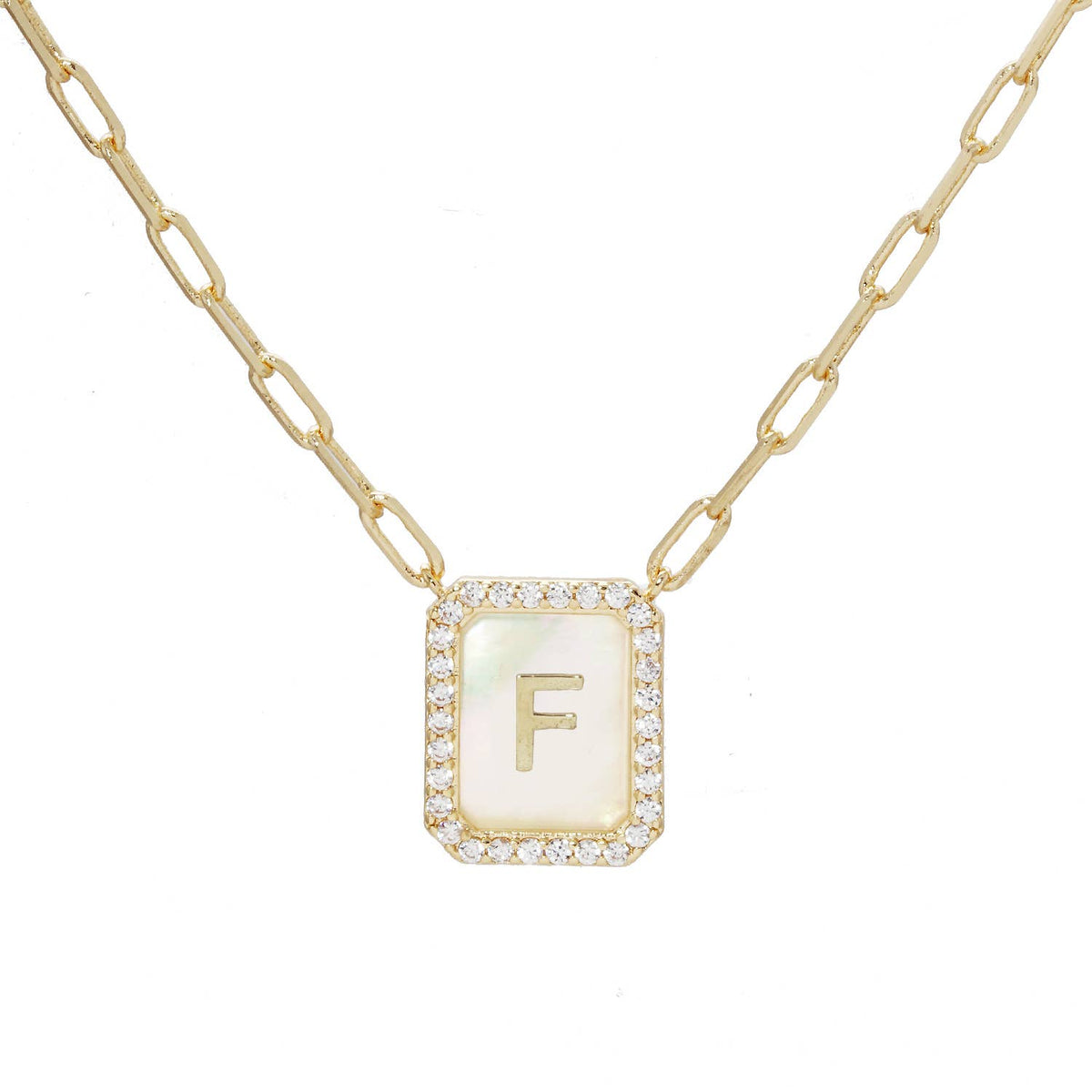 Gold Plated Initial Necklace
