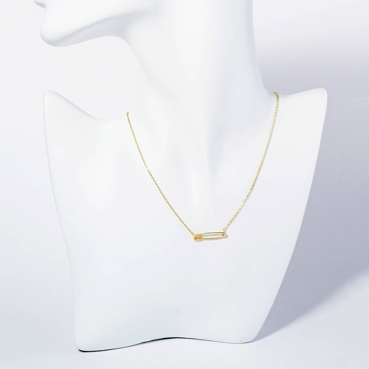 Safety Pin Pendant Necklace
