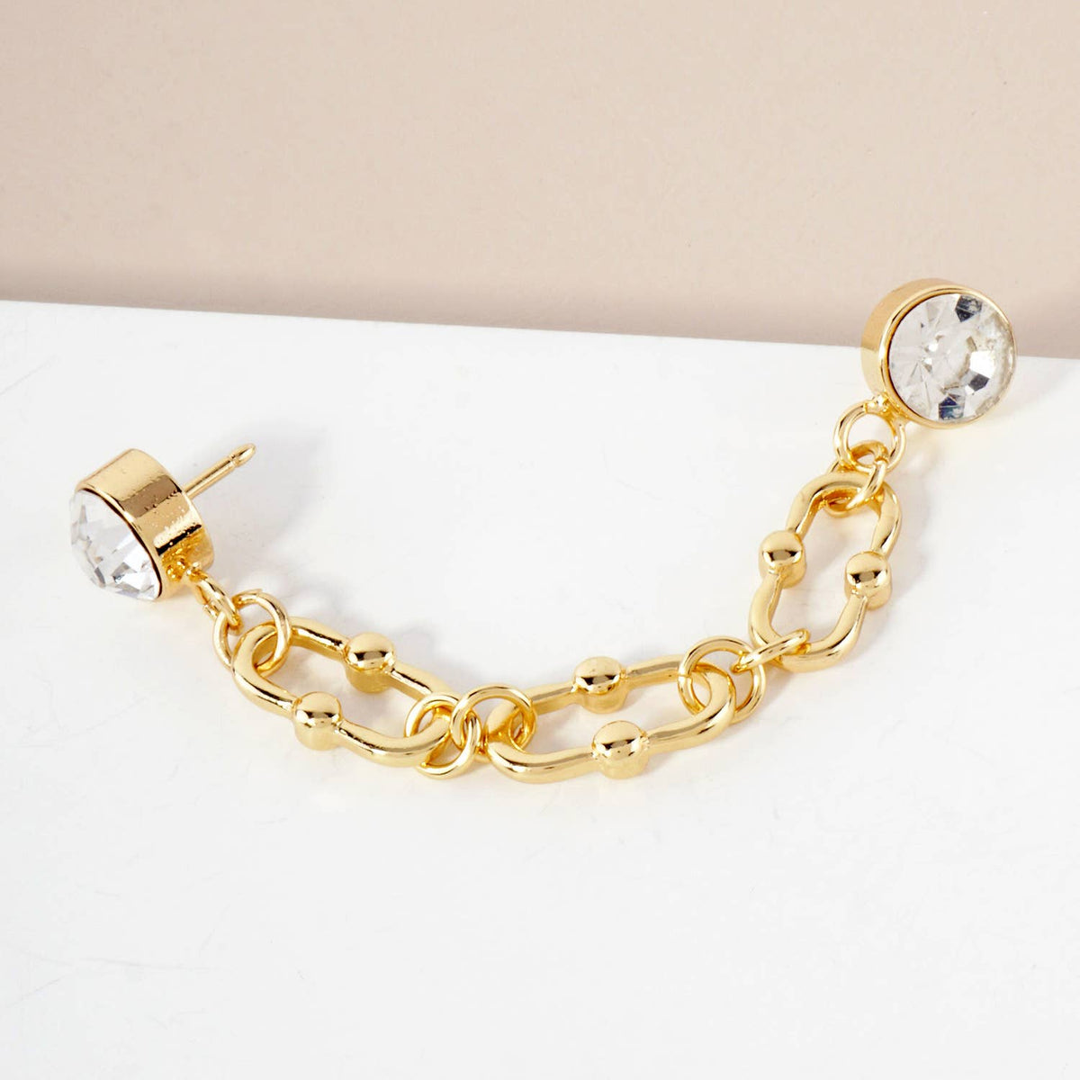 Lucky Charm Crystal Cap & Pin Chain Accessory