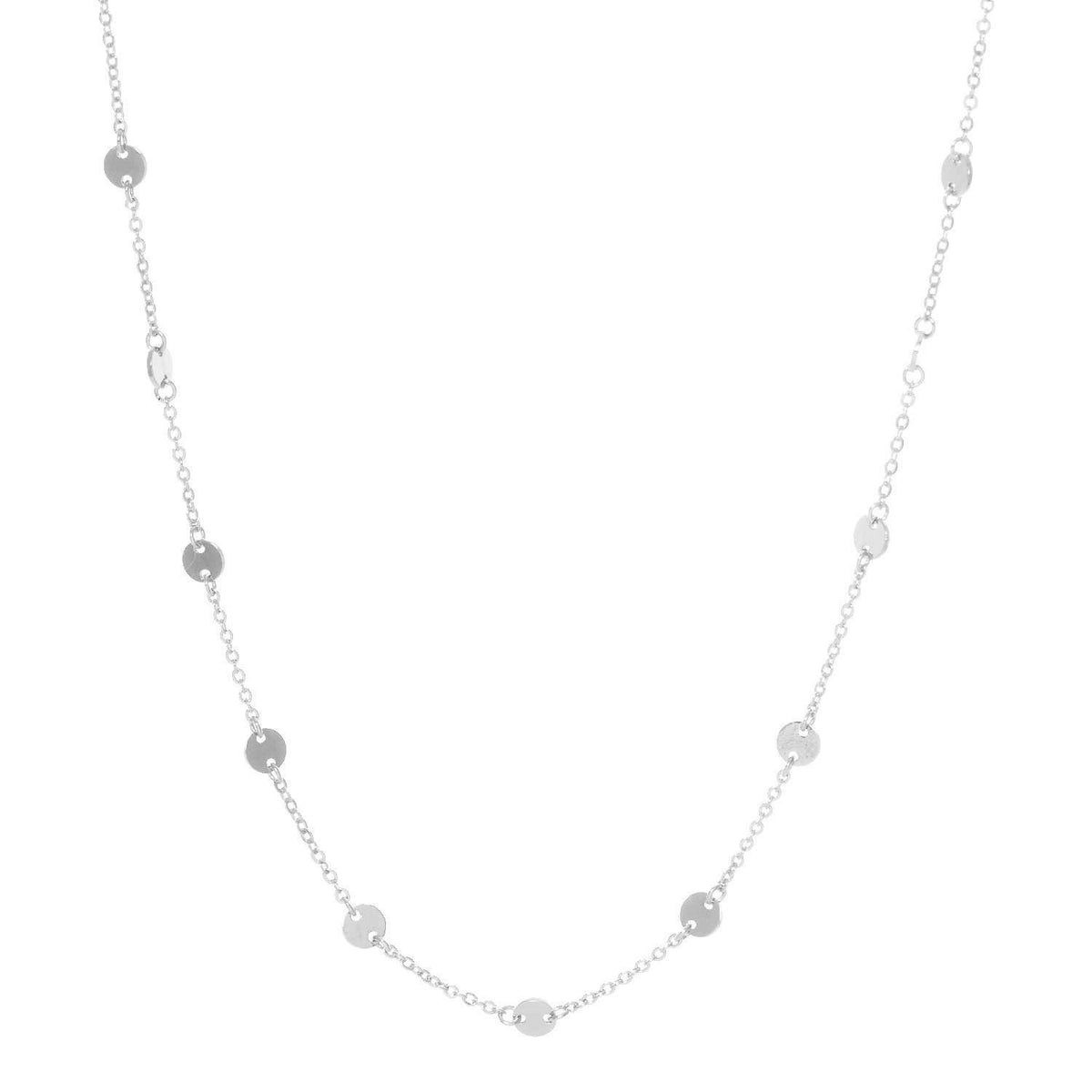 Gold Plated Floating Dot Necklace