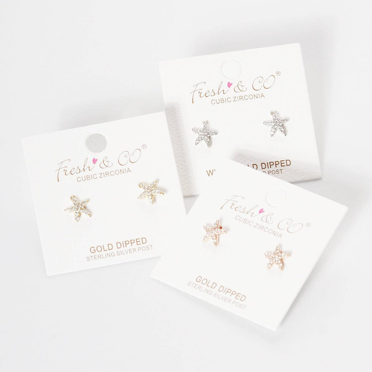 Gold Plated Starfish Earrings