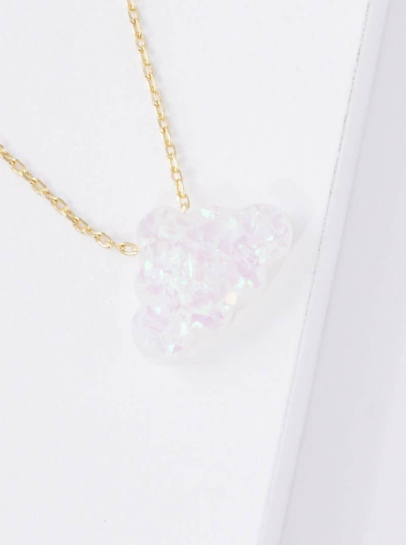 Gold Plated Opal Cloud Necklace