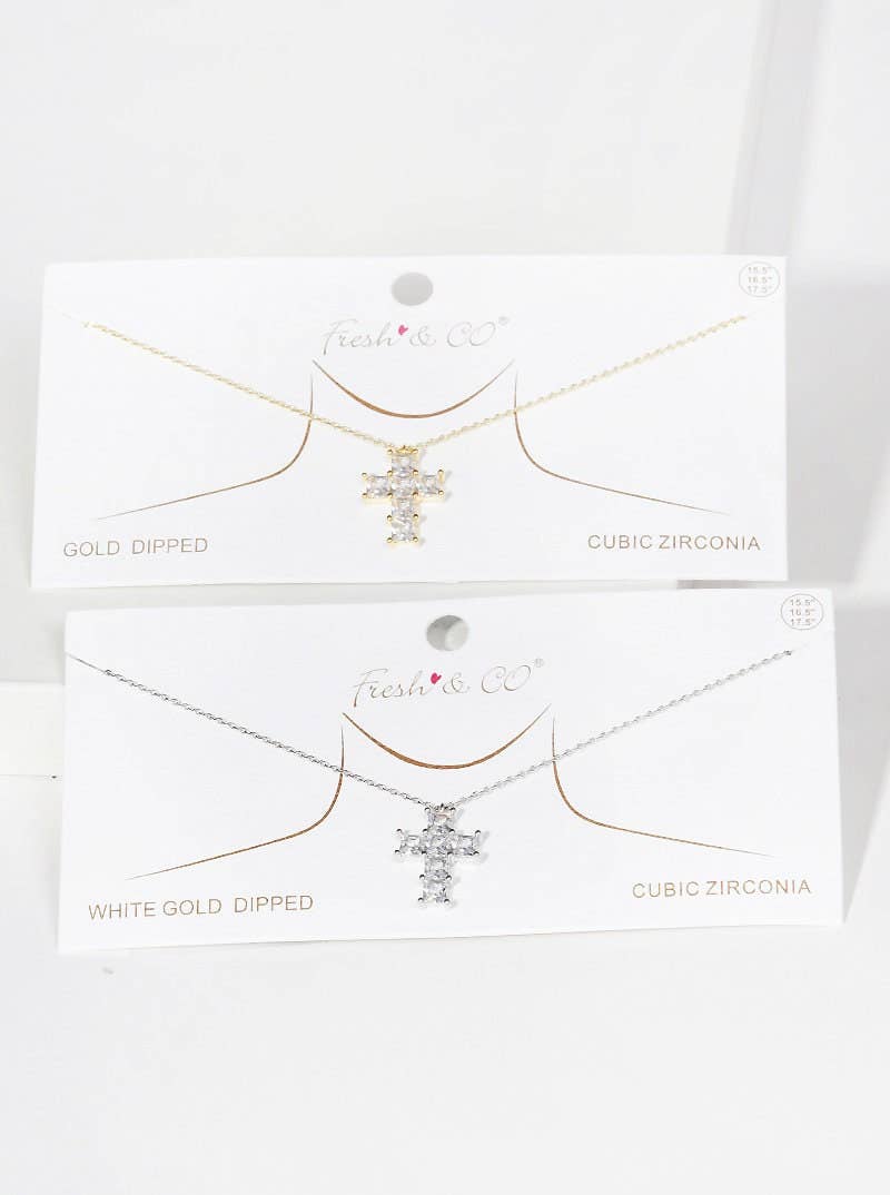 Gold Cruciform Cross Necklace