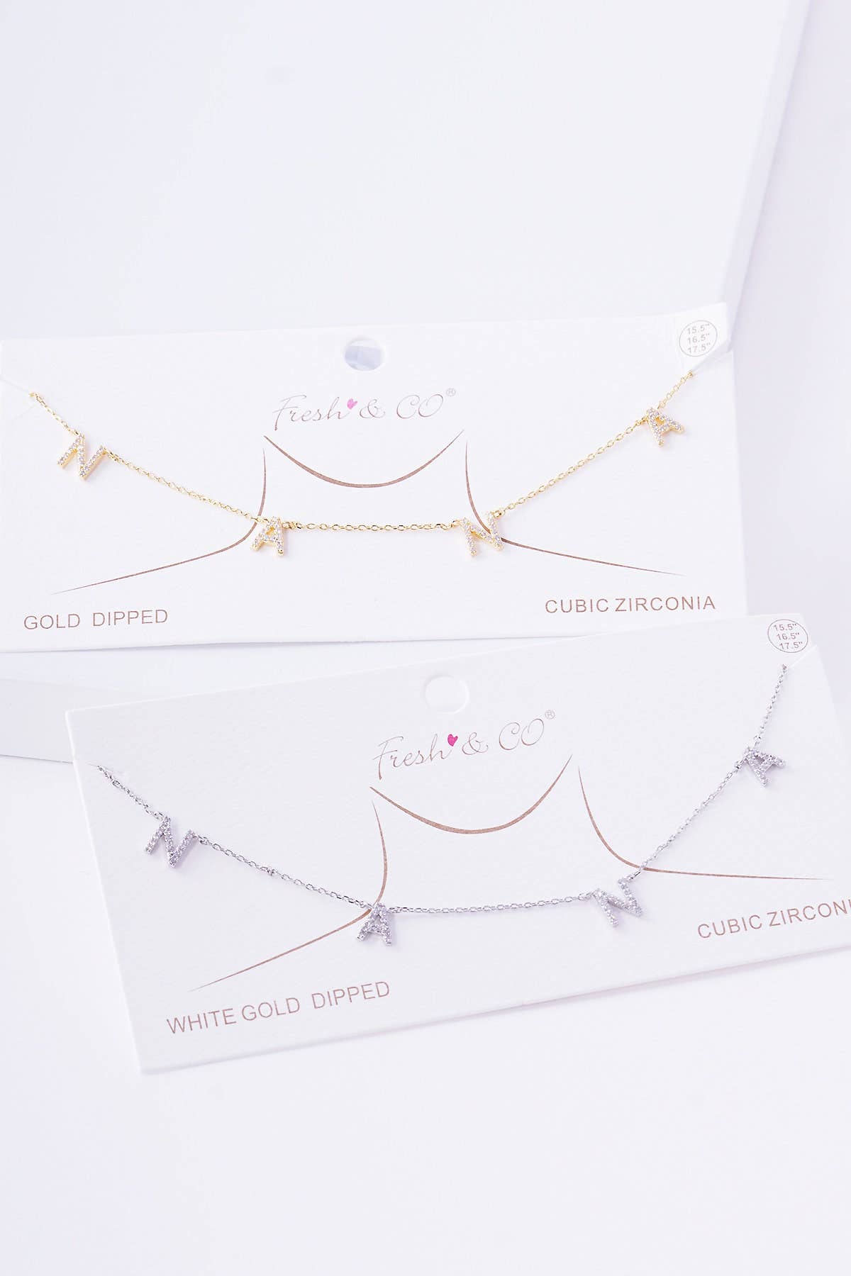 Gold Cubic Spaced Nana Necklace