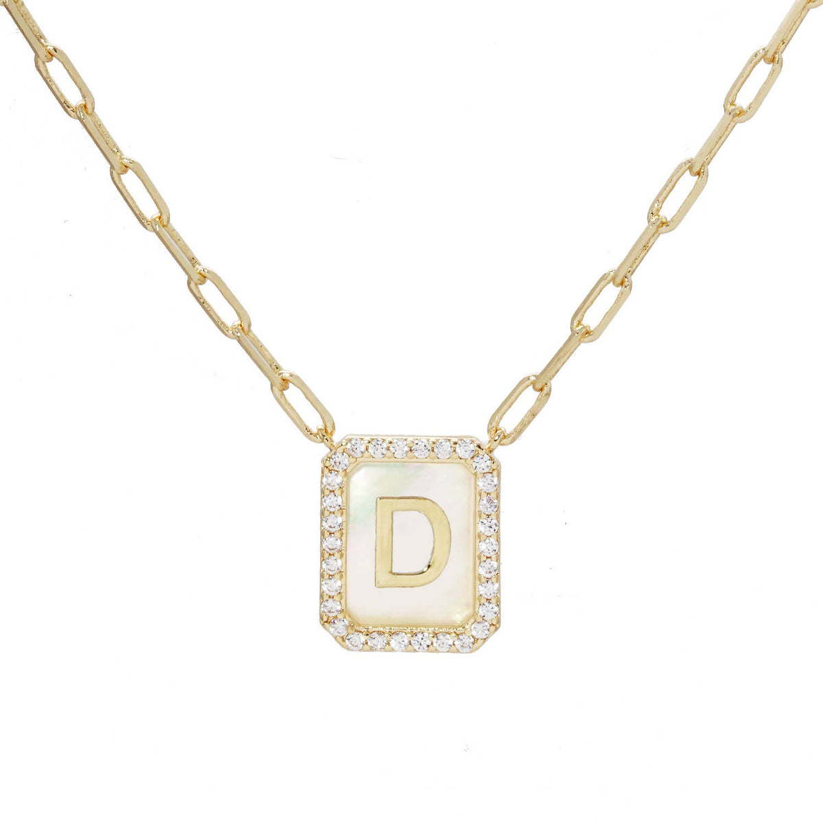 Gold Plated Initial Necklace