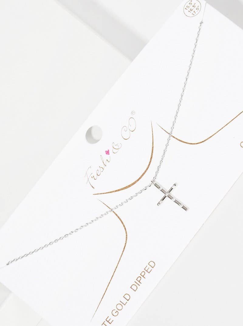 Gold Christianity Cross Necklace