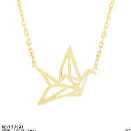 Origami Crane Pendant Necklace
