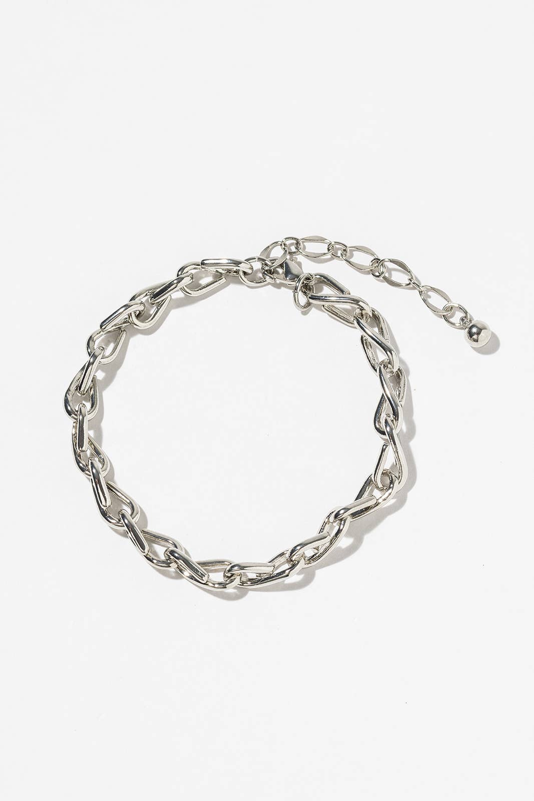Chunky Twisted Link Chain Anklet - Gold & Silver Dipped