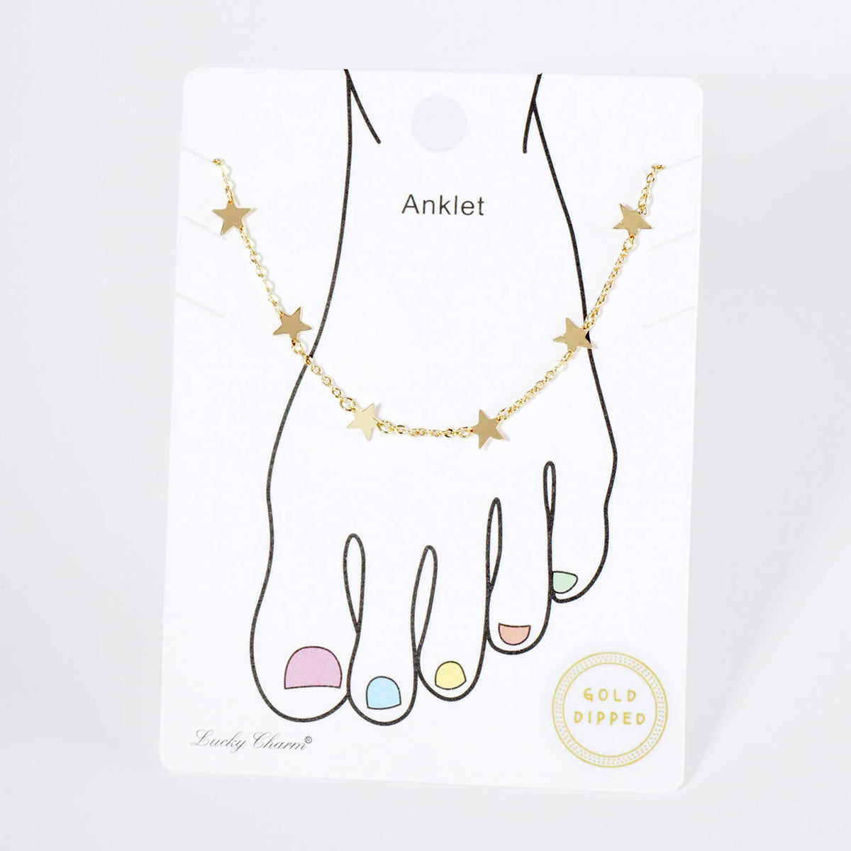 Dainty Star Charm Anklet